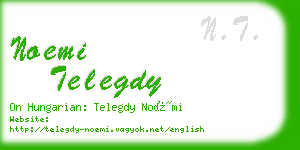 noemi telegdy business card